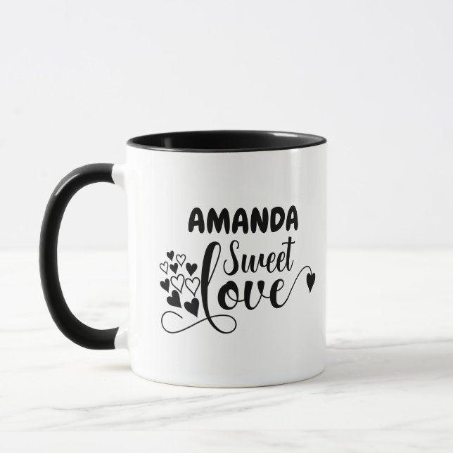 Customize Sweet Love Heart Mug (Left)