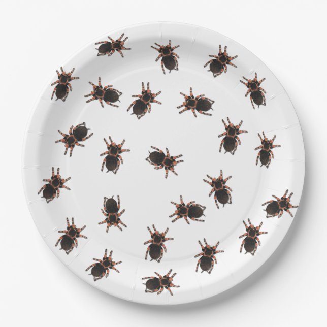 Customize Tarantulas Paper Plate (Front)
