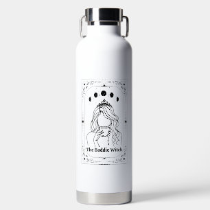 Customize Tarot Baddie Witch Best Friend Birthday Water Bottle