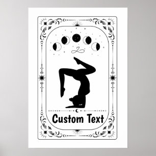 Customize Tarot Zodiac Yoga Pilates Gymnast Modern Poster