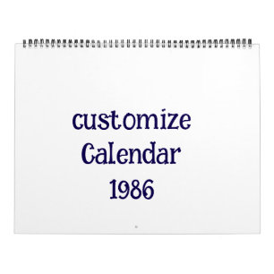 customize Tcard two Page Calendar