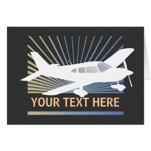 Customize Text - Low Wing Airplane
