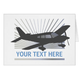 Customize Text - Low Wing Airplane