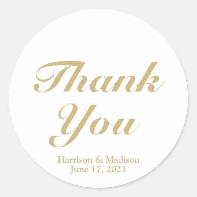 customize text Wedding gift favour tag stickers (Front)