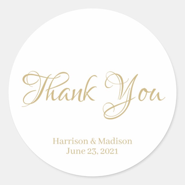 customize text Wedding gift favour tag stickers (Front)