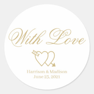 customize text Wedding gift favour tag stickers