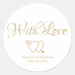 customize text Wedding gift favour tag stickers