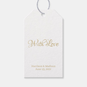customize text Wedding gift favour tags