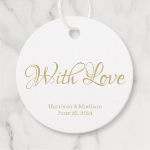 customize text Wedding gift favour tags