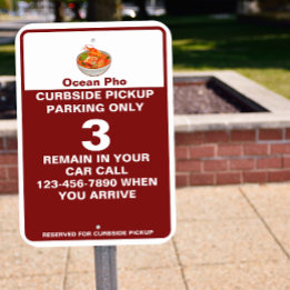 Customize Thai Restaurant Curbside Pickup Parking