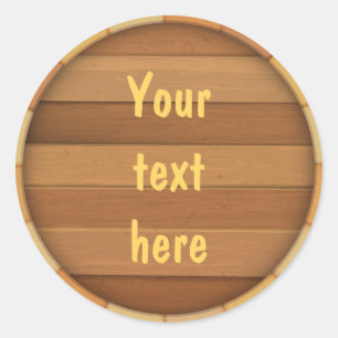 Customize the Barrel Classic Round Sticker