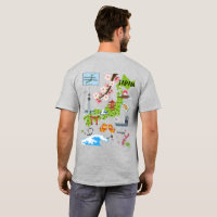Customize the front, Fun Japanese Map Design back