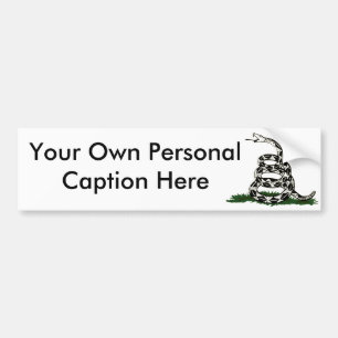 Customize The Gadsden Bumper Sticker! Sticker