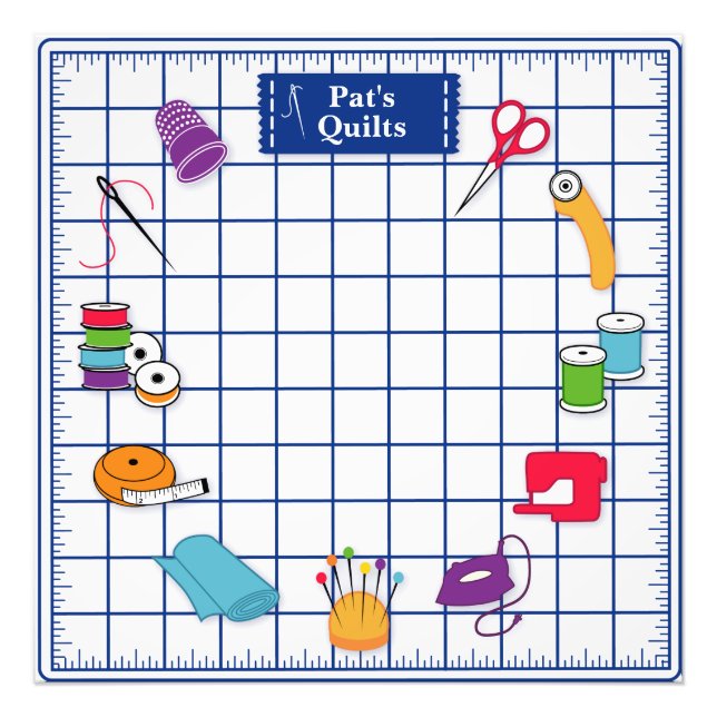 Customize the Label Quilt  Photo Print (Front)