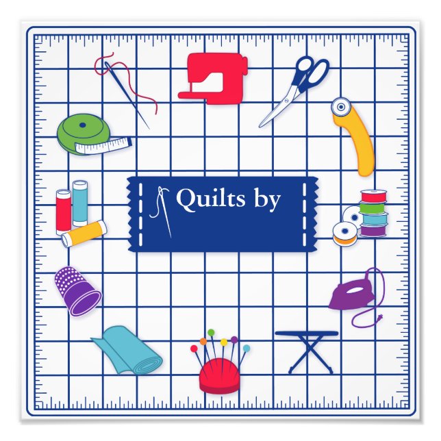 Customize the Label Quilt Time Photo Print (Front)
