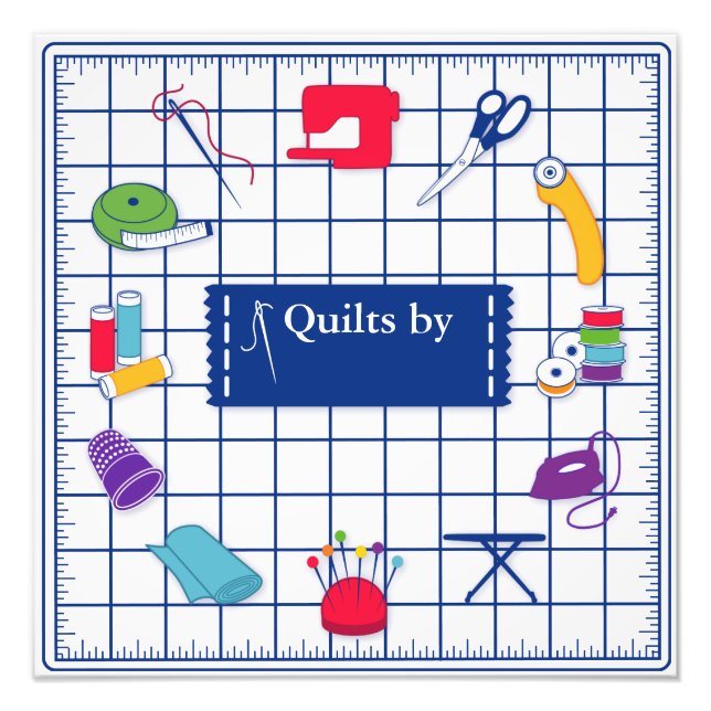 Customize the Label Quilt Time Photo Print (Front)