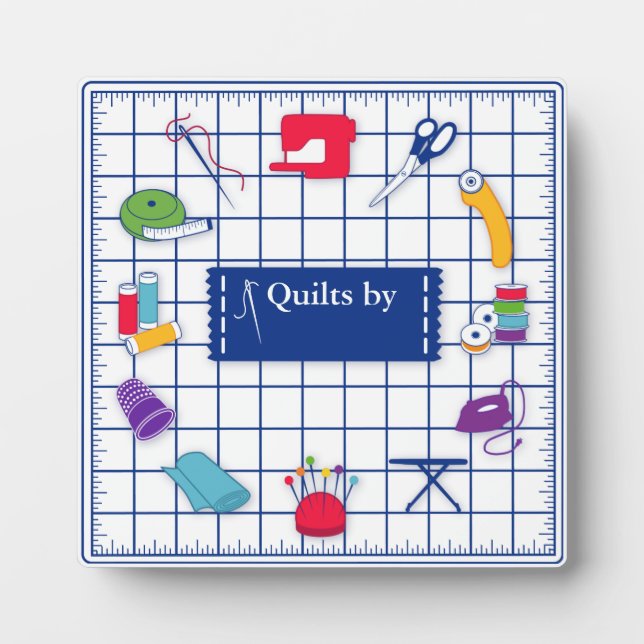 Customize the Label Quilt Time Plaque (Front)