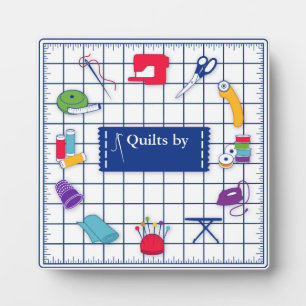 Customize the Label Quilt Time Plaque