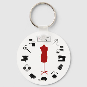 Customize the Label Sew Right Keychain