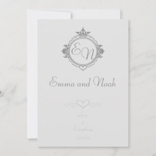 Customize the names, initials and phrase Love Thank You Card