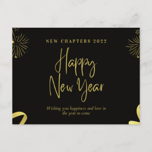 Customize the Year Chapters 2022 Happy New Year Po Postcard