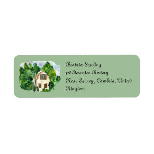 Customize these cozy address labels.