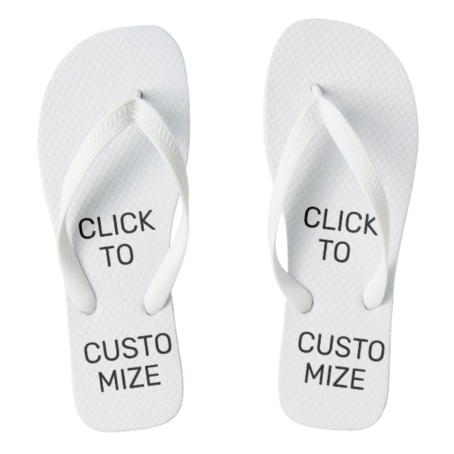 CUSTOMIZE THESE FLIP FLOPS (Footbed)
