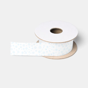 Customize These Snowflakes (Add Colour Background) Satin Ribbon