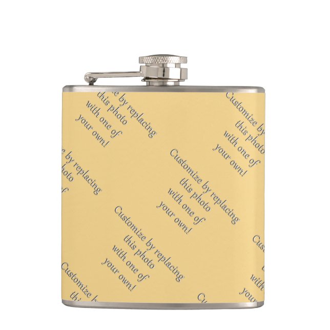 Customize This! Add Your Art or Photograph Hip Flask (Front)