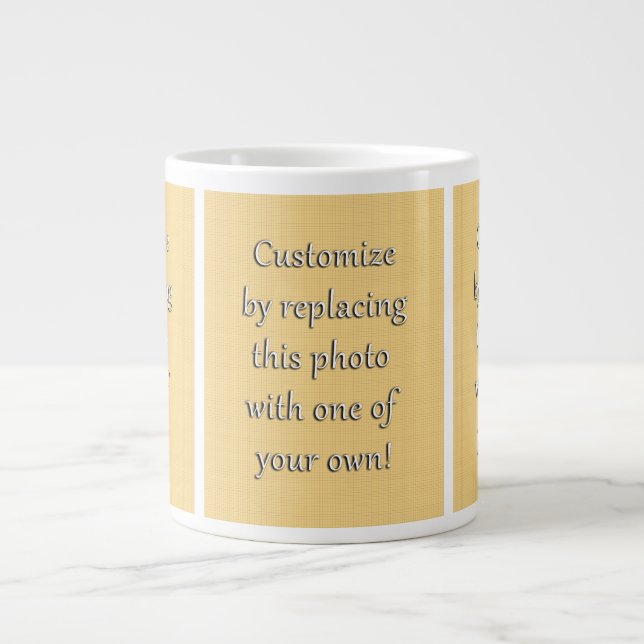 Customize This! Add Your Art or Photograph Large Coffee Mug (Front)