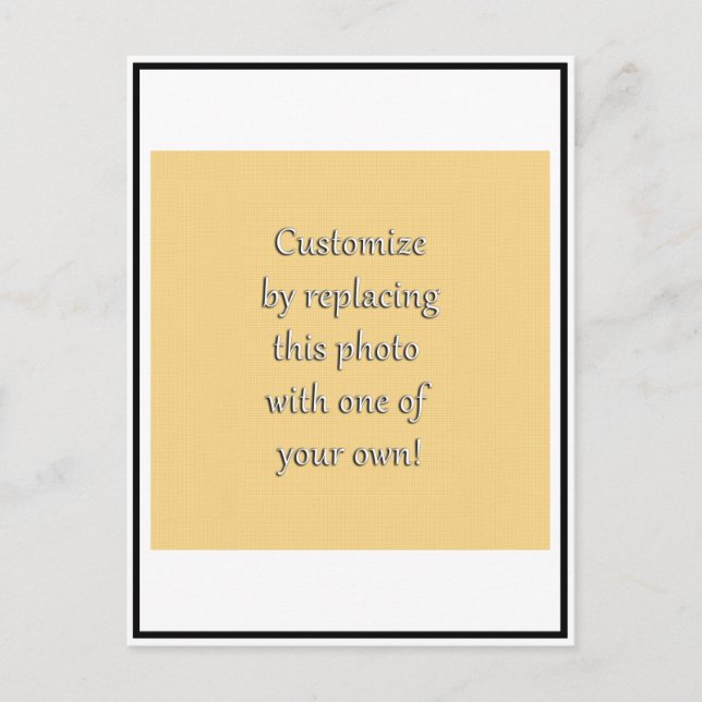 Customize This! Add Your Art or Photograph Postcard (Front)