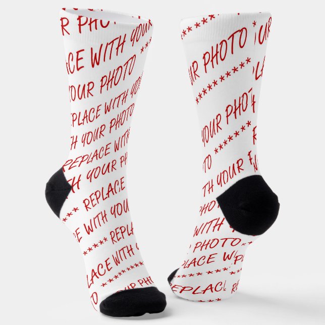 Customize This! Add Your Art or Photograph Socks (Angled)