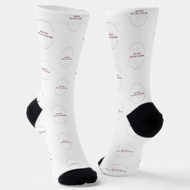 Customize This! Add Your Art or Photograph Socks (Angled)