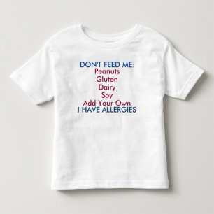 Customize this Allergy Shirt for Toddlers