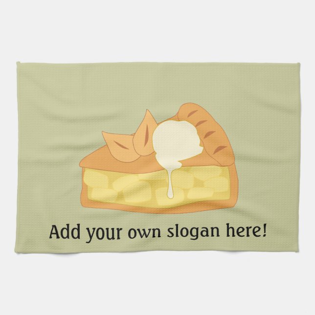 Customize this Apple Pie Slice graphic Kitchen Towel (Horizontal)