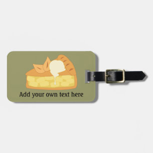 Customize this Apple Pie Slice graphic Luggage Tag