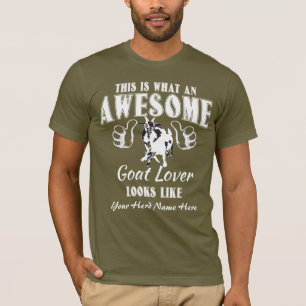 CUSTOMIZE THIS Awesome Goat Lover Pygmy Goat T-Shirt