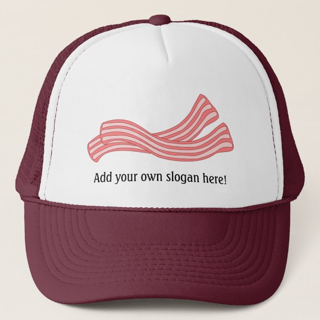 Customize this Bacon Rashers graphic Trucker Hat (Front)