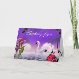 Customize this Beautiful Swan Greeting Card
