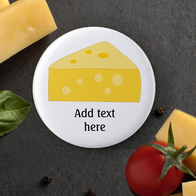 Customize this Big Cheese graphic 2 Inch Round Button (Creator Uploaded)