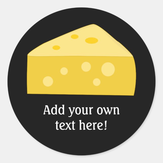 Customize this Big Cheese graphic Classic Round Sticker (Front)