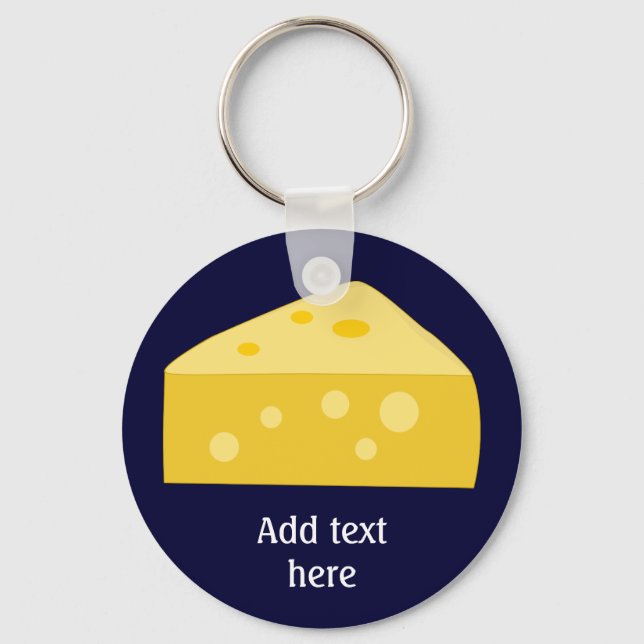 Customize this Big Cheese graphic Keychain (Front)