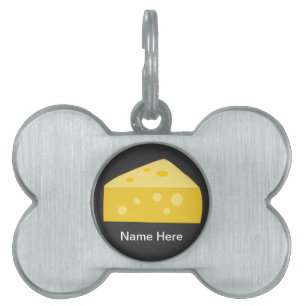 Customize this Big Cheese graphic Pet Name Tag