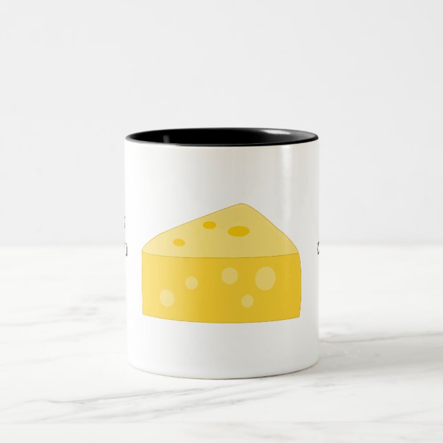 Customize this Big Cheese graphic Two-Tone Coffee Mug (Center)