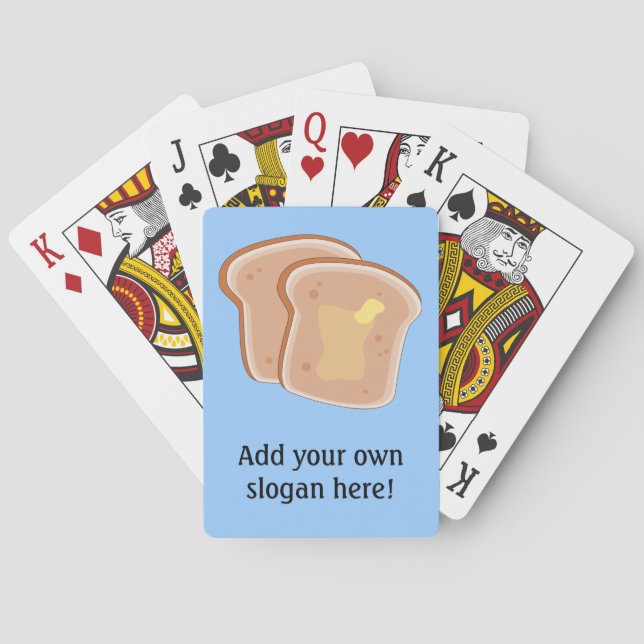 Customize this Buttered Toast graphic Playing Cards (Back)