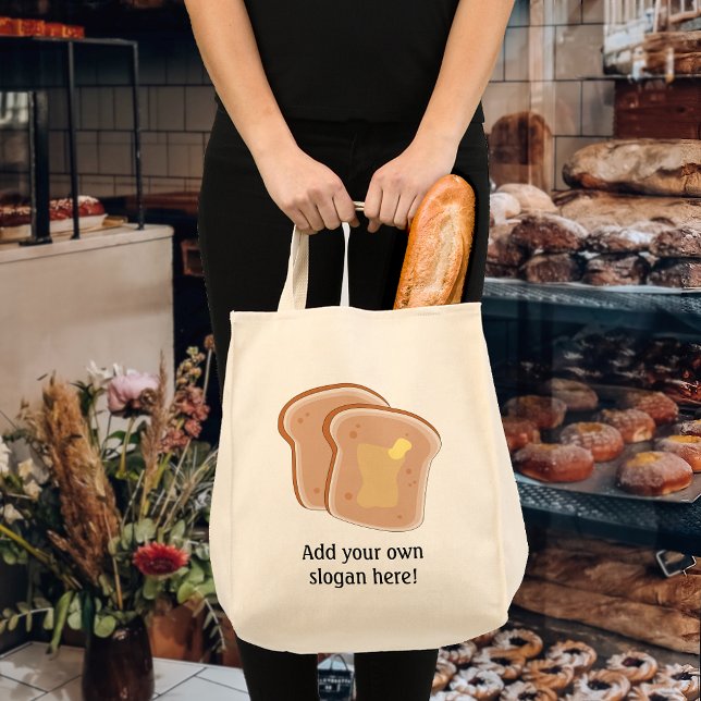 Customize this Buttered Toast graphic Tote Bag (Creator Uploaded)