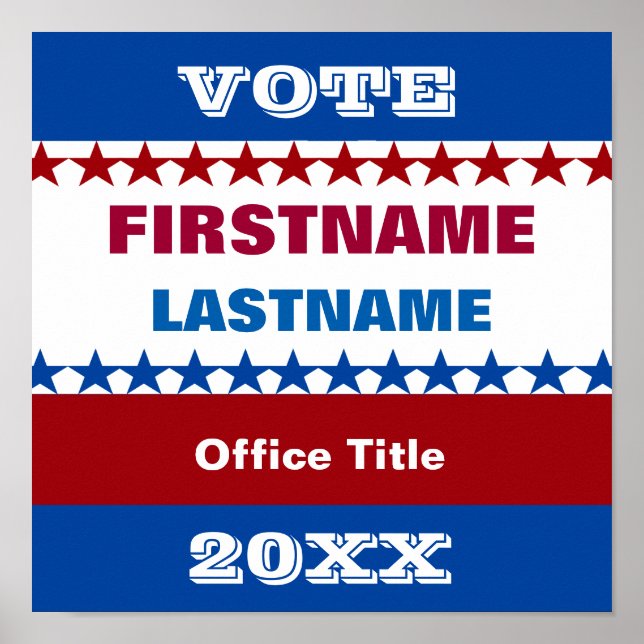 Customize this Campaign Template Poster (Front)