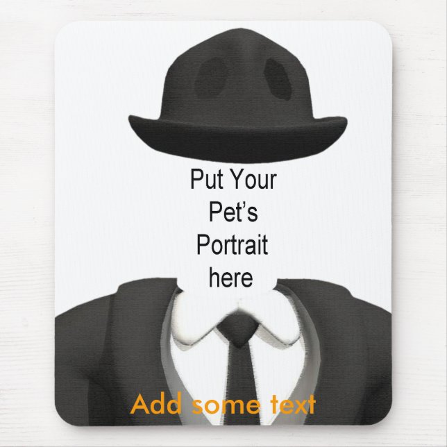 Customize this Card with your Pet's Face! Mouse Pad (Front)