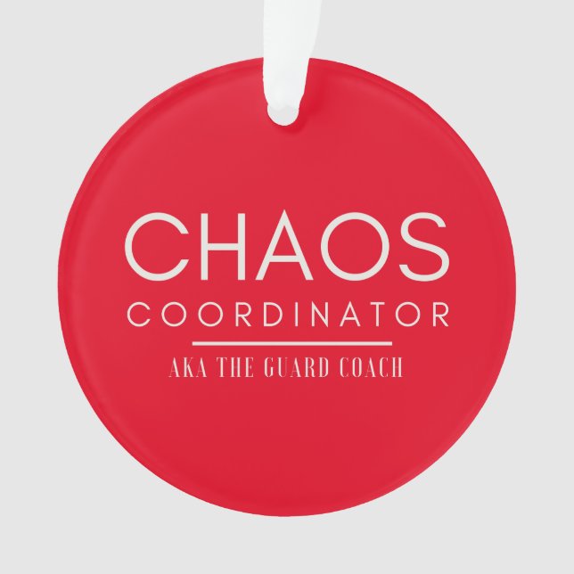 Customize This Colour Guard Coach Ornament (Front)