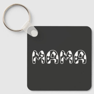 Customize This Design: Cow Mama Birthday Keychain
